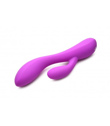 VIBRATORE FLESSIBILE IN SILICONE RICARICABILE RABBIT VIOLA