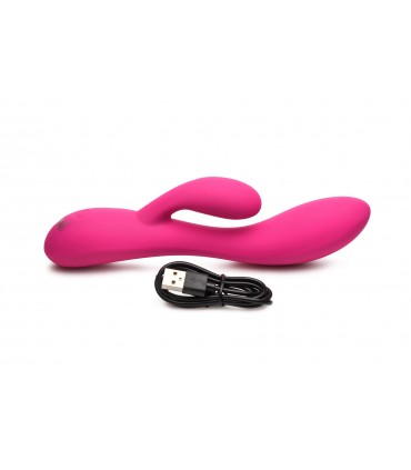VIBRATORE FLESSIBILE IN SILICONE RICARICABILE ROSA