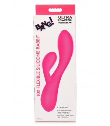 VIBRATORE FLESSIBILE IN SILICONE RICARICABILE ROSA