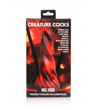 GODE EN SILICONE À LANGUES TORDUES HELL KISS
