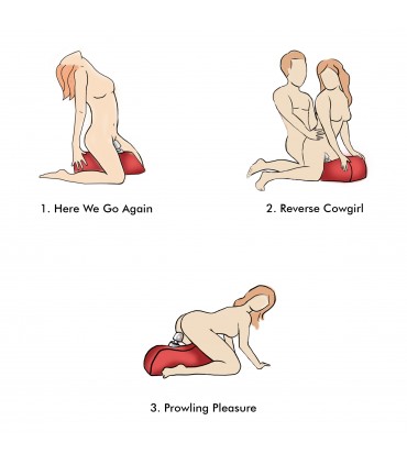 CUSCINO CON SUPPORTO BACCHETTA ROSSO