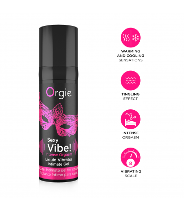VIBRATEUR LIQUIDE SEXY VIBE ! ORGASME INTENSE 15 ML