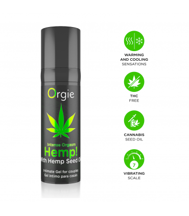 INTENSIFICATORE DELL'ORGASMO ALLA CANAPA! 15 ml