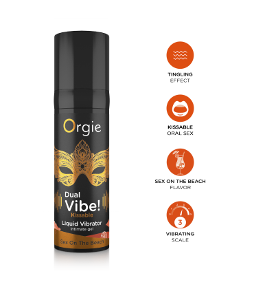 VIBRADOR LÍQUIDO BESABLE DUAL VIBE! SEX ON THE BEACH 15 ML