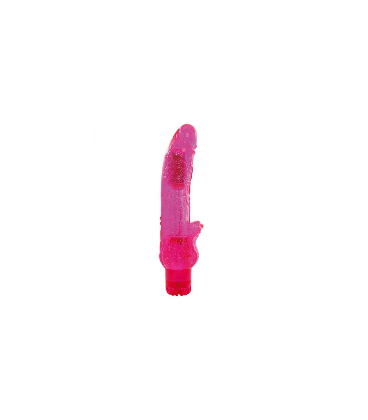 VIBRADOR JAMMY JELLY FLAME GLITTER ROSA