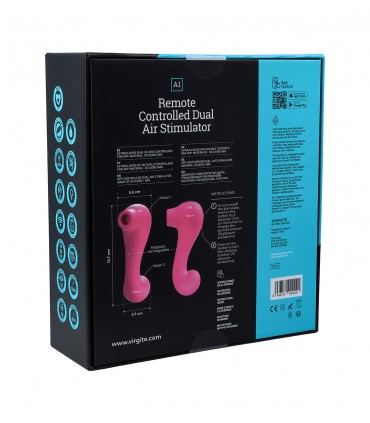 A1 REMOTE CONTROLLED DUAL AIR STIMULATOR
