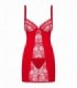 HEARTINA CHEMISE & THONG RED  L/XL