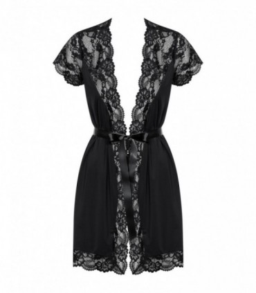 810-PEI-1 PEIGNOIR BLACK L/XL