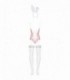 BUNNY SUIT 4-PCS COSTUME PINK L/XL