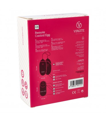 VIBRATOR EGG G5 RECHARGEABLE BLACK