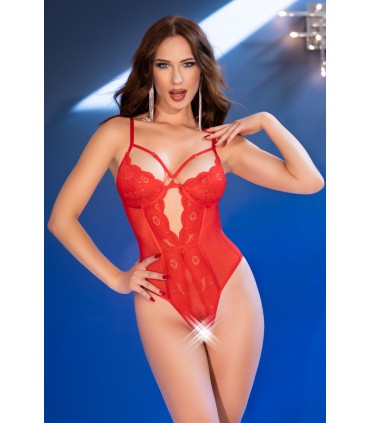 CR4689 BODY APERTO ROSSO L