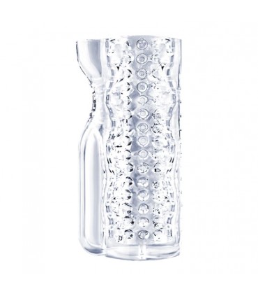 MASTURBADOR ICE GIRL ESTRÍADO C/ VIBRACIÓN CLARO