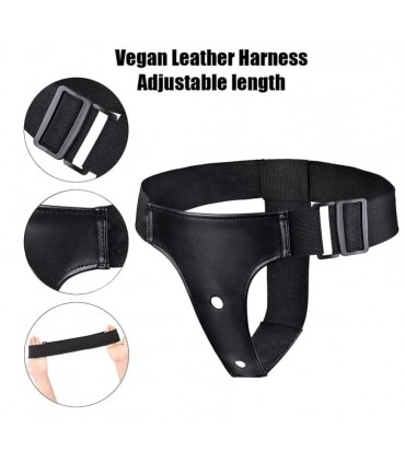 ARNÉS STRAP-ON BLACK MAGIC 19 CM NEGRO