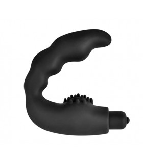VIBRATEUR PROSTATIQUE EN SILICONE NOIR PARFAIT