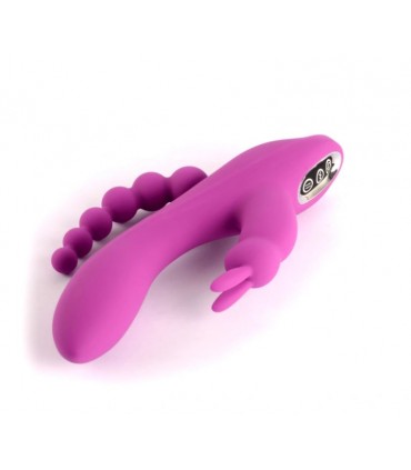 LILA VIBRATOR MIT DREIFACHEM VERGNÜGEN