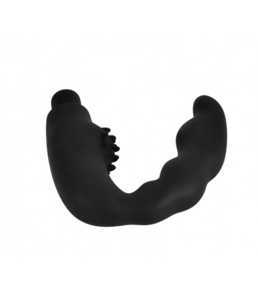 VIBRATEUR PROSTATIQUE EN SILICONE NOIR PARFAIT
