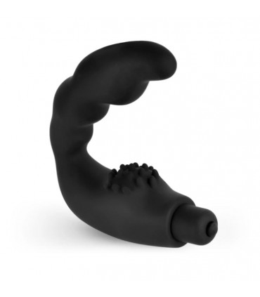 VIBRATEUR PROSTATIQUE EN SILICONE NOIR PARFAIT