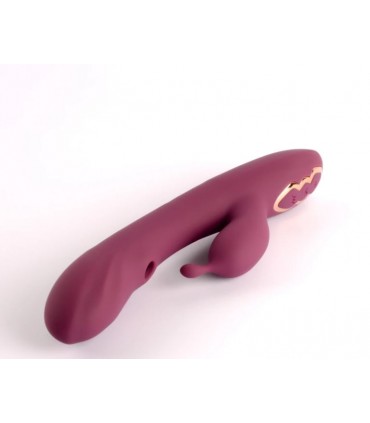 VIBRATOR WITH SUCTION GREEDY GIRL BURGUNDY