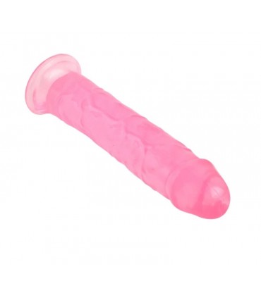 REALISTISCHE PENIS-KRISTALLGELEES ROSA 21,6 CM