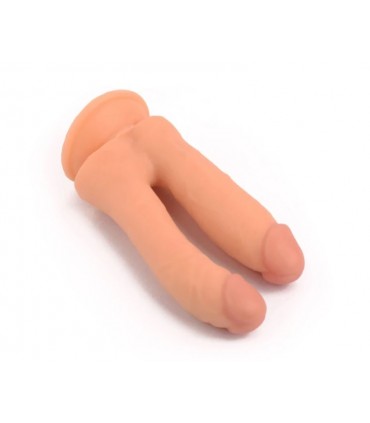 PENE REALÍSTICO DOBLE PENETRACIÓN FLESH 18'5 CM
