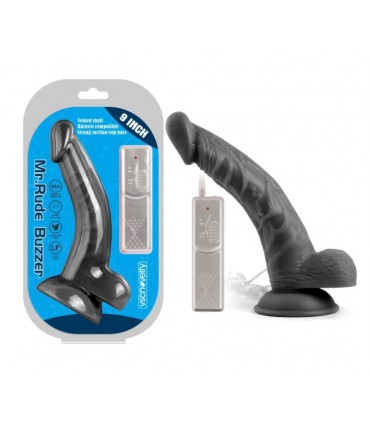 MR RUDE BUZZER PENE VIBRATORE NERO 22'86 CM
