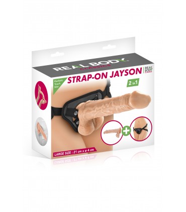 IMBRACATURA CON DILDO REALISTICO JAYSON 21 CM