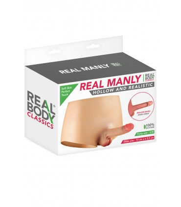 HOSE MIT REALISTISCHEM HOHLPENIS GRÖSSE S/M