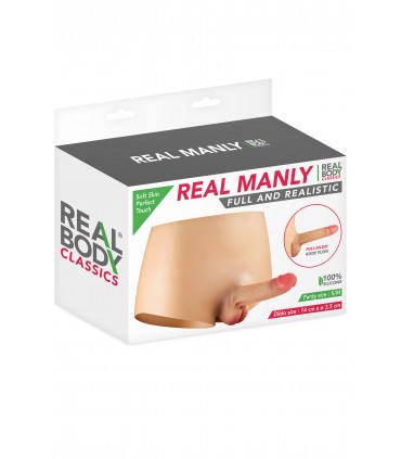 HOSE MIT REALISTISCHEM PENIS GRÖSSE S/M