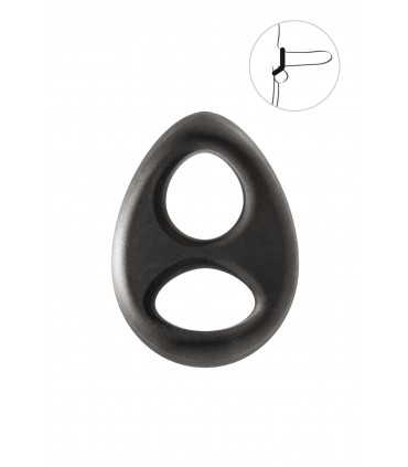 ANILLO DOBLE PENE-TESTÍCULOS SILICONA