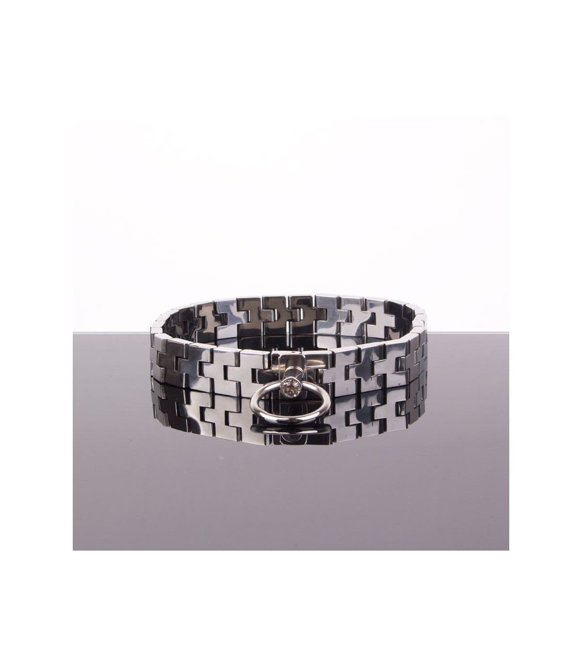 COLLAR ARTICULADO CON PIEDRA BLANCA