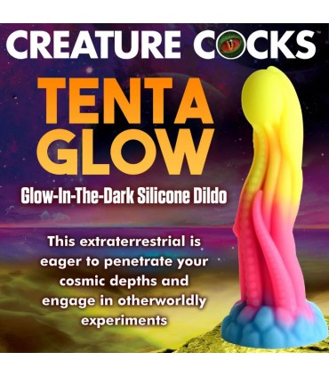 DILDO FOSFORESCENTE SILICONA TENTA