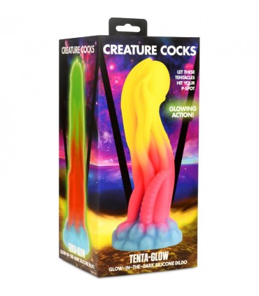 DILDO FOSFORESCENTE SILICONA TENTA