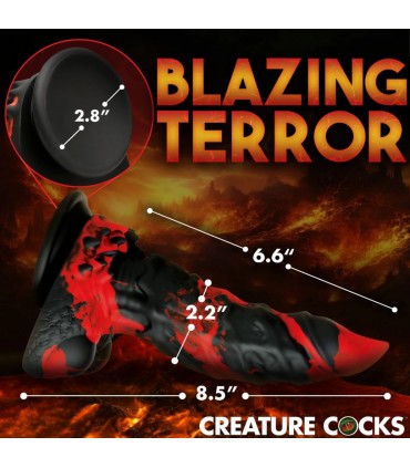 DILDO IN SILICONE MOSTRO DEMONE DEL FUOCO