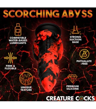 DILDO IN SILICONE MOSTRO DEMONE DEL FUOCO