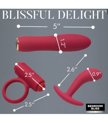 LOVER'S MASSAGE RED BONDAGE SET