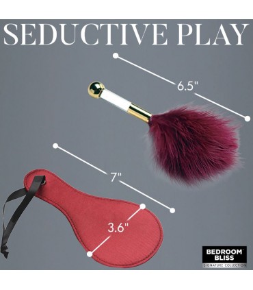 LOVER'S MASSAGE RED BONDAGE SET