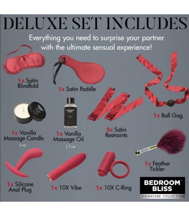 LOVER'S MASSAGE RED BONDAGE SET