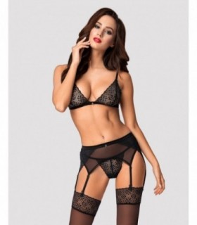 SHIBU 3-TEILIGES SET SCHWARZ L/XL