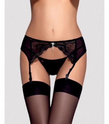 CHARMS GARTER BELT & THONG BLACK  L/XL