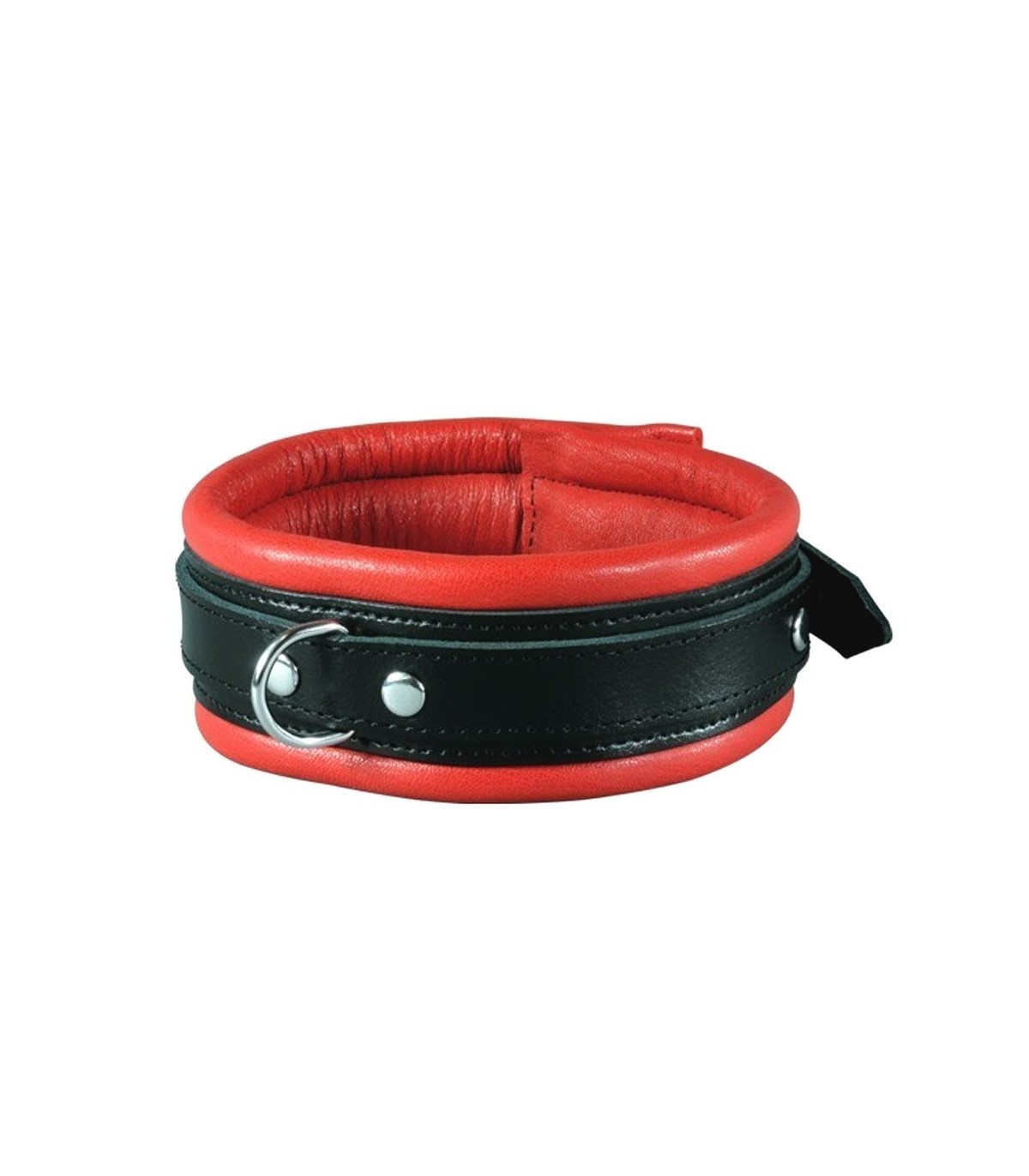 COLLAR 5 CM ROJO/NEGRO