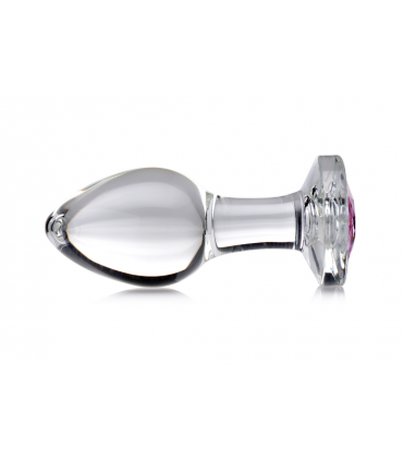 BOUCHON CRISTAL AVEC PIERRE ROSE M