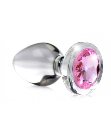 KRISTALLSTECKER MIT ROSA STEIN L