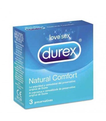 PRESERVATIVOS DUREX NATURAL COMFORT 3 UDS