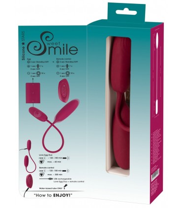 DUO D'OEUFS D'AMOUR SECOUANT ET VIBRANT RECHARGEABLE