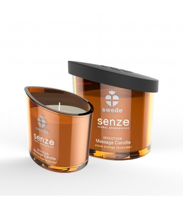 BOUGIE DE MASSAGE SENZE SÉDUCTION - GIROFLE ORANGE LAVANDE 150 ML