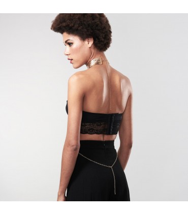 DESIR MÉTALLIQUE - METALLIC MESH GOLD COLLAR