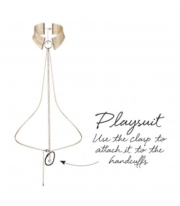 DESIR MÉTALLIQUE - METALLIC MESH GOLD COLLAR