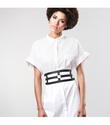 MAZE - WIDE BELT AND RESTRAINTS BLACK