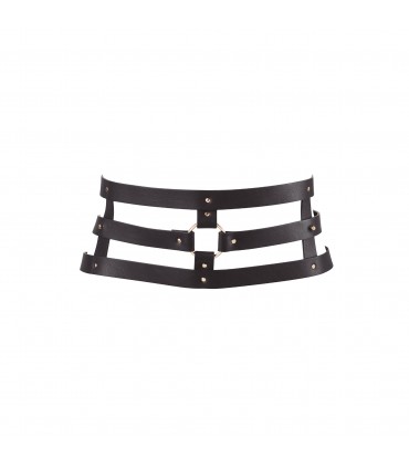 MAZE - WIDE BELT AND RESTRAINTS BLACK