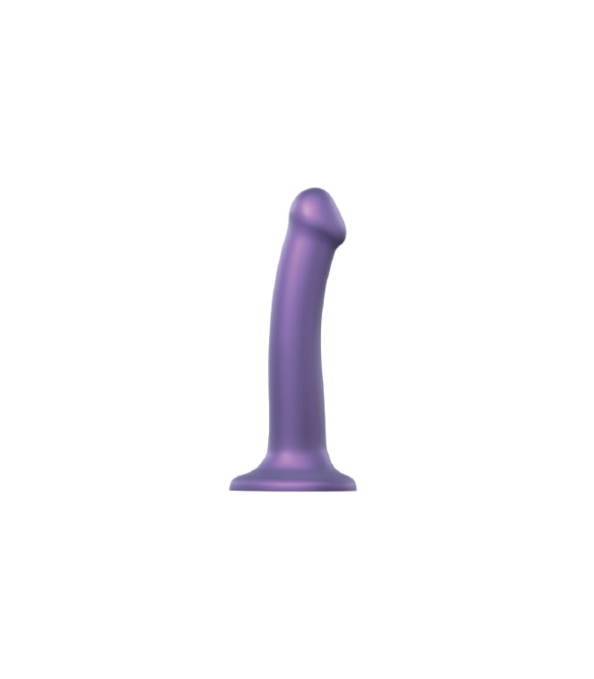 DILDO MONO DENSIDAD VIOLETA METALIZADO M